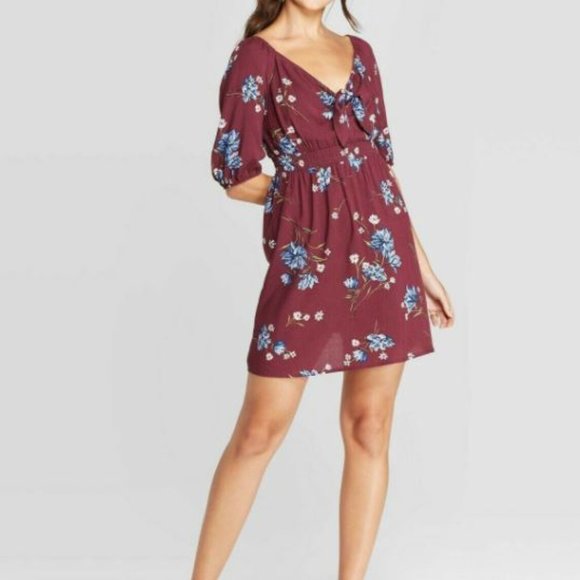 Xhilaration Dress Mini Floral Print Size L NWT - Picture 3 of 3